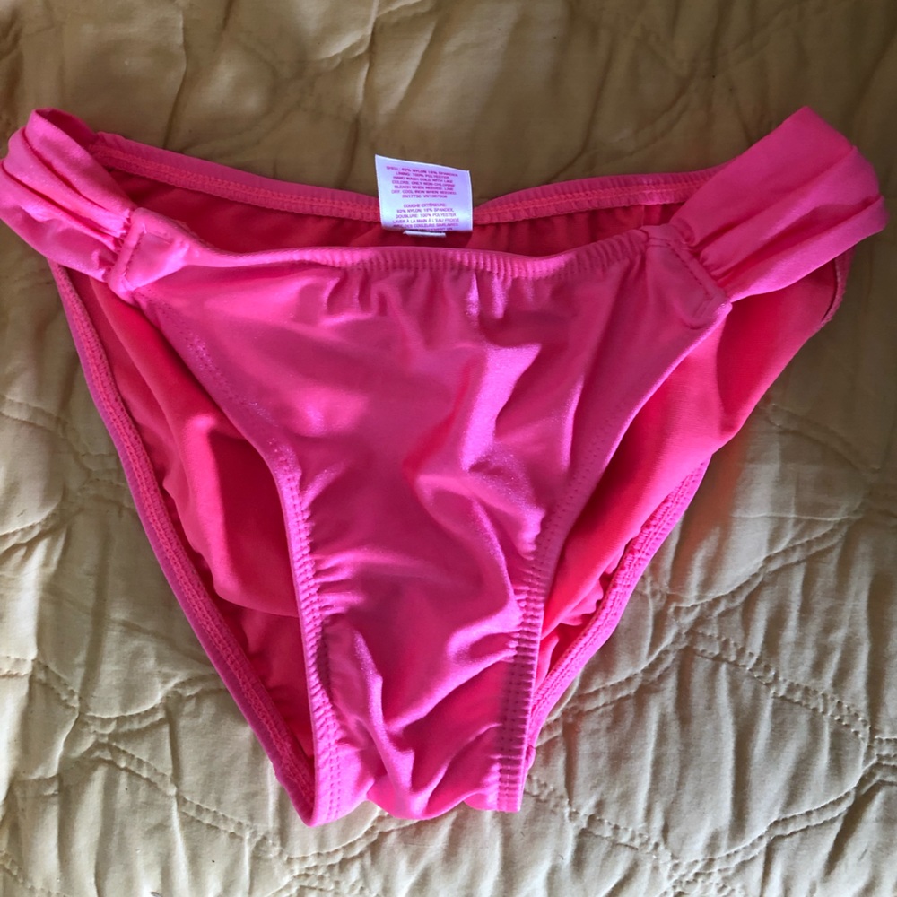 Bright pink swim bottoms